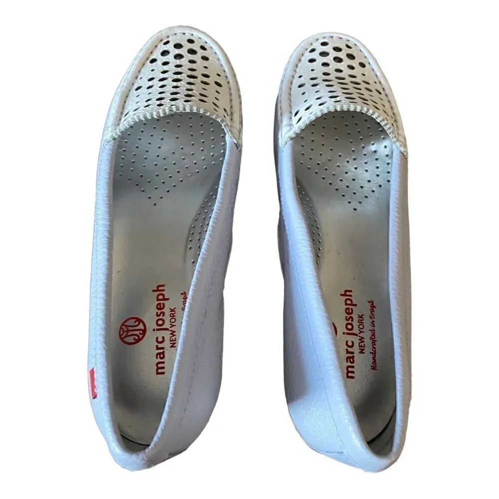 MARC JOSEPH | NEW YORK Leather Made in Brazil Venetian Perforated Loafer Shoes 6